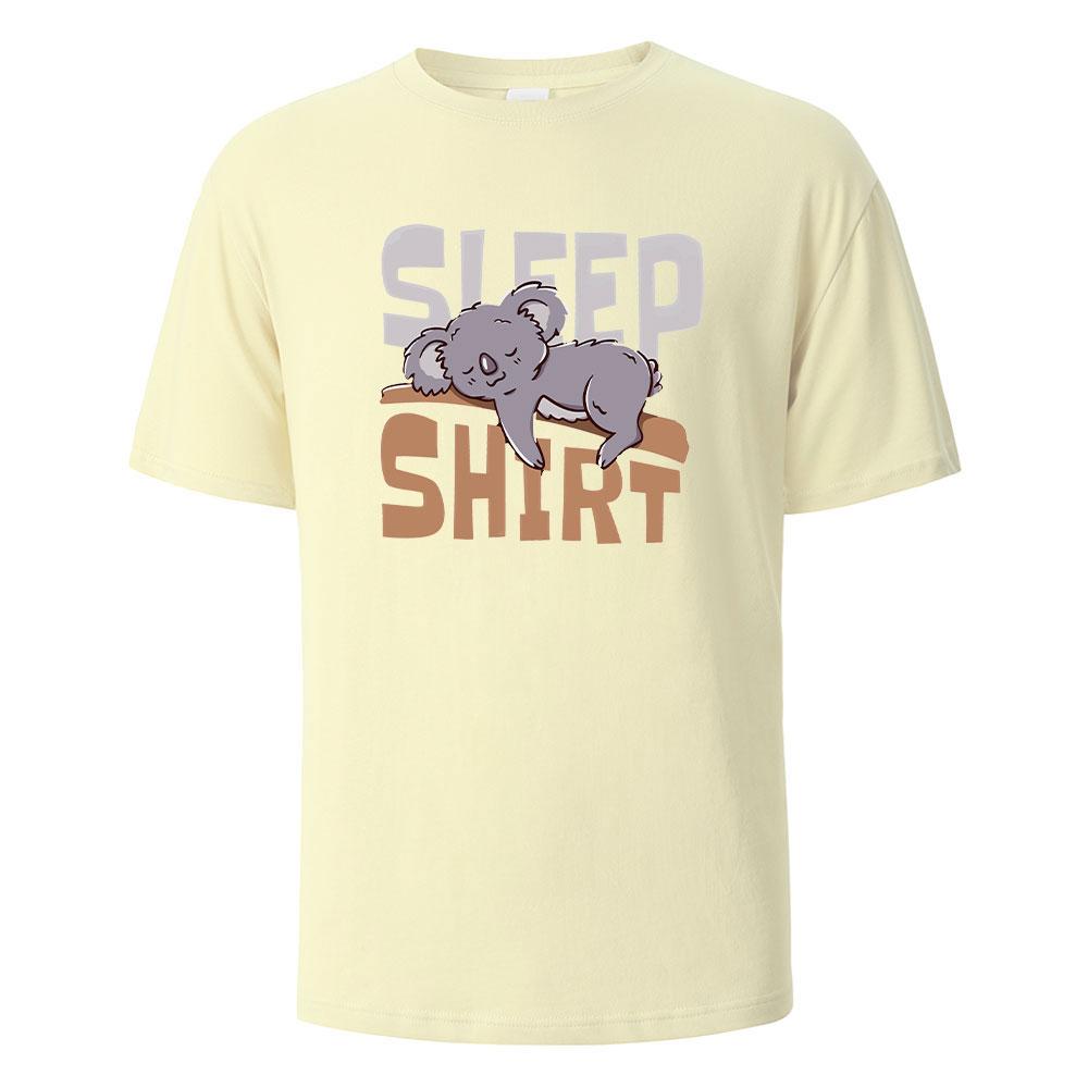 The Sleep Shirt Print TShirt 100 Cotton Summer Tees For Men Women Oversize Casual Tops