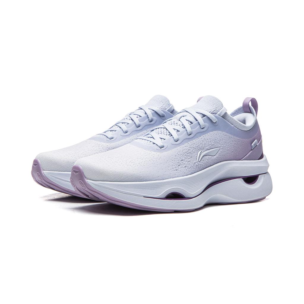Li Ning Jing Hong 2 Soft Rebound Casual Running Shoes Women sneaker Standard-White Light-Blue Breeze-Purple ARHW010-20