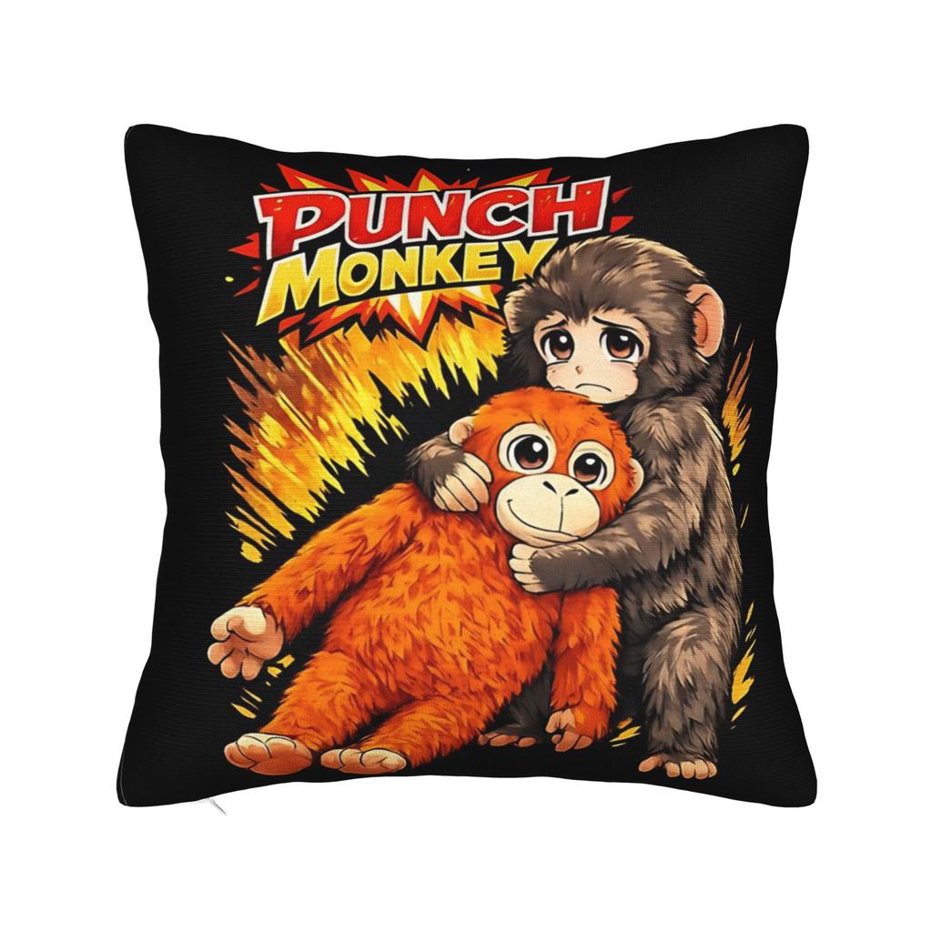 Pillow Case Cuddle Therapy Love You More Punch Monkey Baby Makak Cute Comfy Pillow Cover For Car Home Decor Cute Pillowcases
