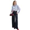 Xiangying Women's Tencel Cotton Wide-Leg Jeans