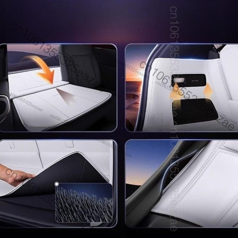 For Tesla Model YL 2026 2025 2027 Leather Trunk Mats Fully Surrounded Waterproof Non-Slip Liner Custom Floor Mat Accessorie