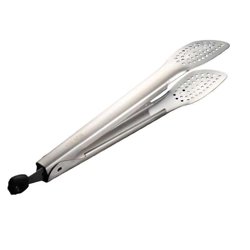 Qianxing 304 Stainless Steel Silicone Food Tongs