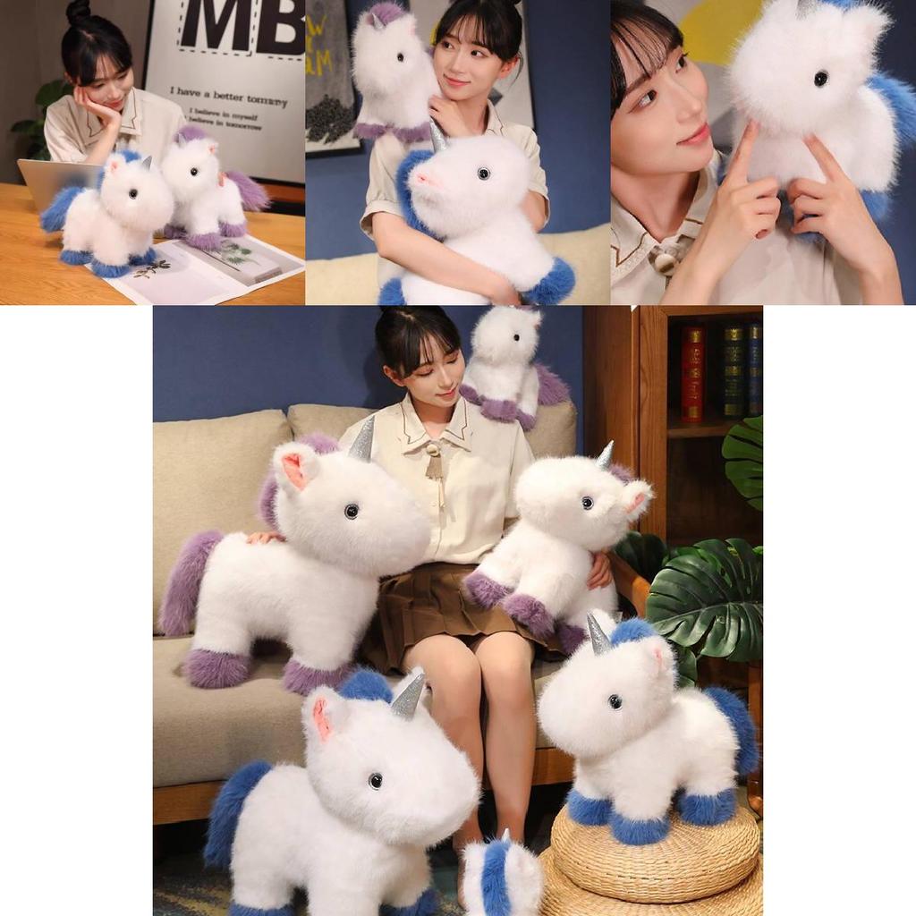 Adorable Standing Unicorn Plush Doll Soft Stuffed Toy For Boys And Girls Birthday Gift