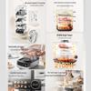 Midea 3-Layer All-Steel Electric Steamer & Hot Pot