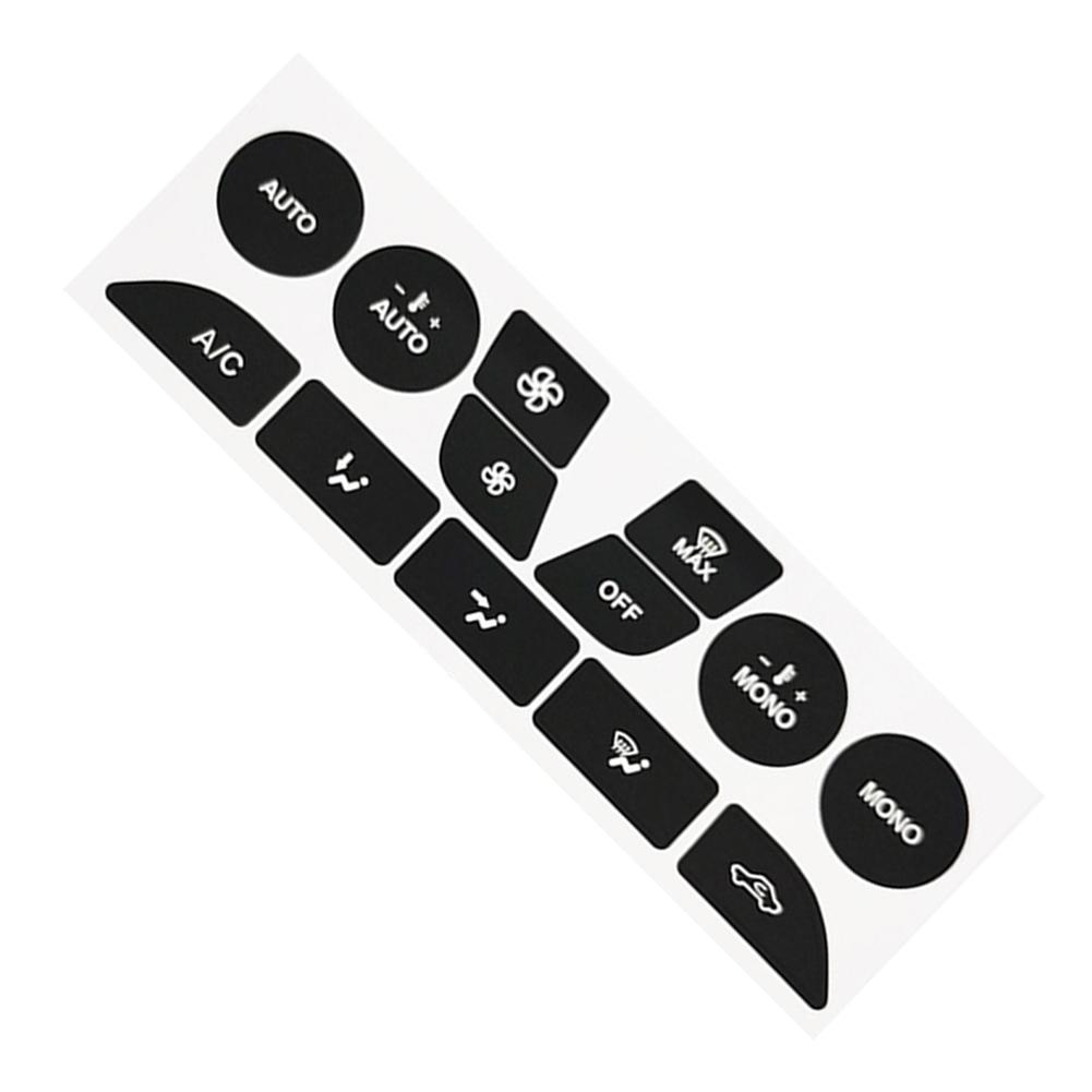 Set da 13 Pezzi Decalcomanie Viniliche per Riparazione Clima Auto Accessori Cruscotto Aria Per Ford Focus Adesivo Pulsante per Ford Focus 2 MK2 99-05