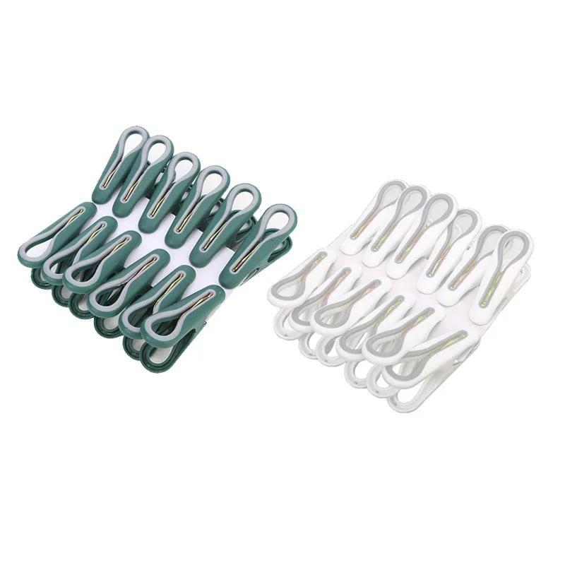 Windfeste Wäscheklammern Tragbare Wäscheleine Hängeklammern mit Korb Starker Kunststoff Trockenständer Halter Klammer für Handtücher Socken