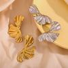 MamacitaSlay Popular Elegant Flower Elements Gold Plated Silver Color Woman stainless steel earrings Luxury quality jewelry