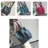 Art Style Pu Leather Handbag With Open Top And Soft Handle For Women