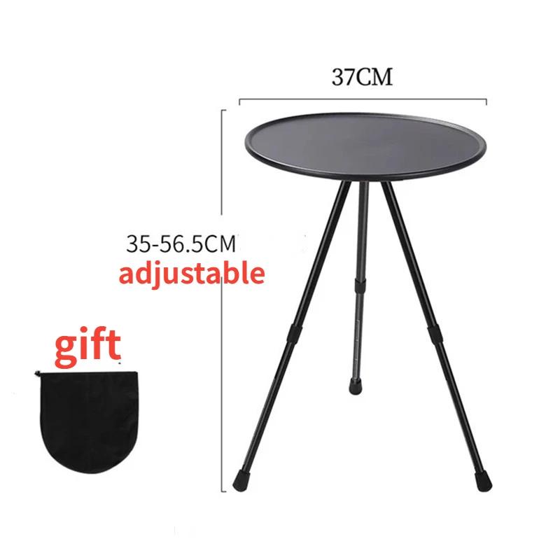 1 Stück Outdoor Camping Tisch Aluminiumlegierung Tisch Camping Stativ Aluminiumplatte Tragbarer Picknicktisch Ultraleichter runder Tisch