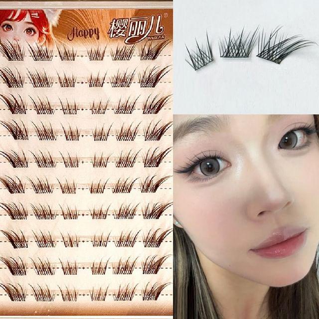 Porcini - Кластеры накладных ресниц Мультипак без клея