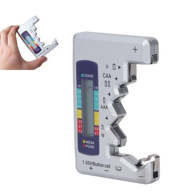 Digital Battery Tester ABS LCD Screen Button Cell Battery Checker for 1.5V 9V Metering