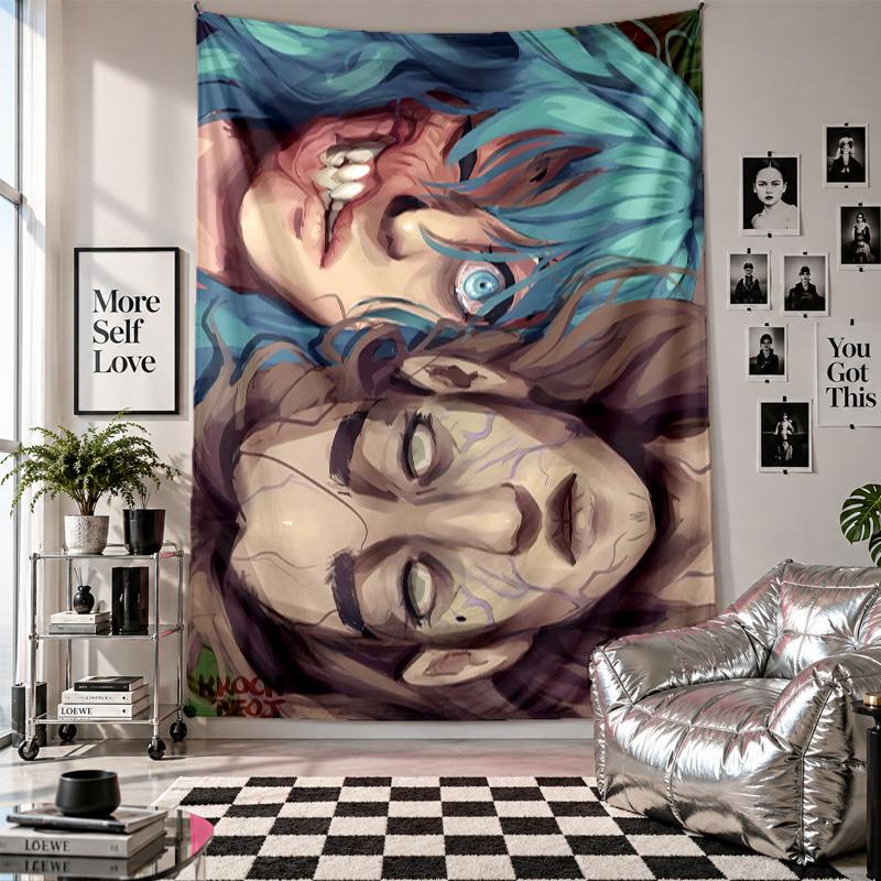 Wall TapestrySally Face Art Hanging Cloth Decorative Background Cover for Room Decoration