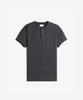 HEYSTE Cotton 3-Button Henley Tea Charcoal