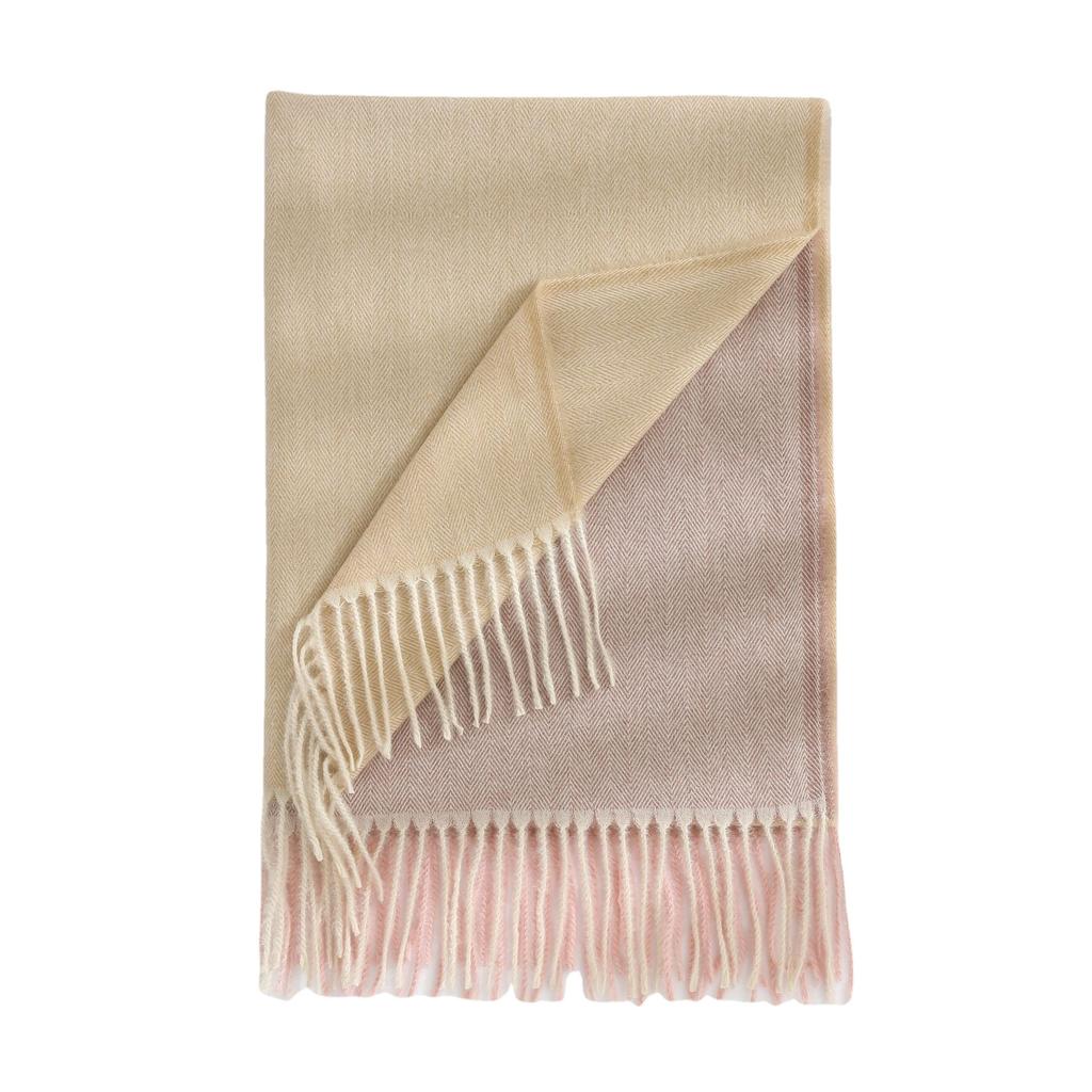 Korean Version of The Autumn and Winter Faux Cashmere Splicing Scarf Japanese Harajuku Wind Long Dual-use Shawl Tassel Thickened Warm Scarf