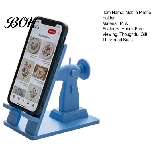 3D Printed Phone Stand Sewing Machine Stand, Vintage Mini Desk Holder for Cell Phone, Smooth Surface Hands-Free Tutorials, Unique Gift Crafters Table