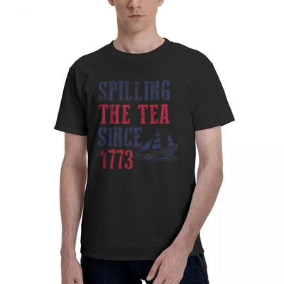1773 Spilling The Tea 100 Cotton Casual Breathable Confortable Clothes Mens TShirts Funny Shirt