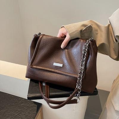 Hochwertige Damen Pu-Lederketten Umhängetasche Fashion Designer Damen Messenger Bags Neue Luxus Weibliche Umhängetasche mit großer Kapazität