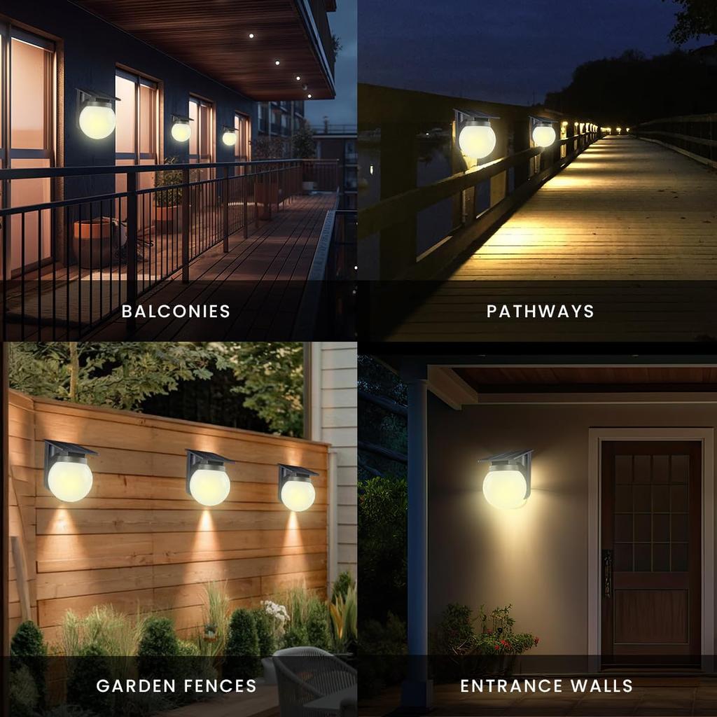 Solar Street Lamp Outdoor Garden Pathway Lighting IP65 Landscape Decoration Wall Lamp for Garden Yard Gate and Pathway Lighting