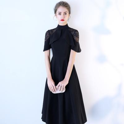 Evening Dress Medium and Long New Model Dignified and Elegant Rotator Sleeve Party Dress Host Dress