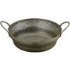Tamahashi Kararitei Tempura Pan with Drainer, 28cm, Induction and Gas Compatible, Wide Mouth, Lightweight, with Strainer, Made in Japan, for Deep Fryi