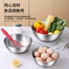 3pcs Stainless Steel Bowl Set with Scale for Cooking Baking Food Storage Large Capacity Mixing Bowls for Home Kitchen Essentials