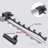 Wall Mount Clothes Hanger Dormitory Bedside Clothes Drying Rack Window Space Saving Closet Organizer For Bedroom Clothing Stores