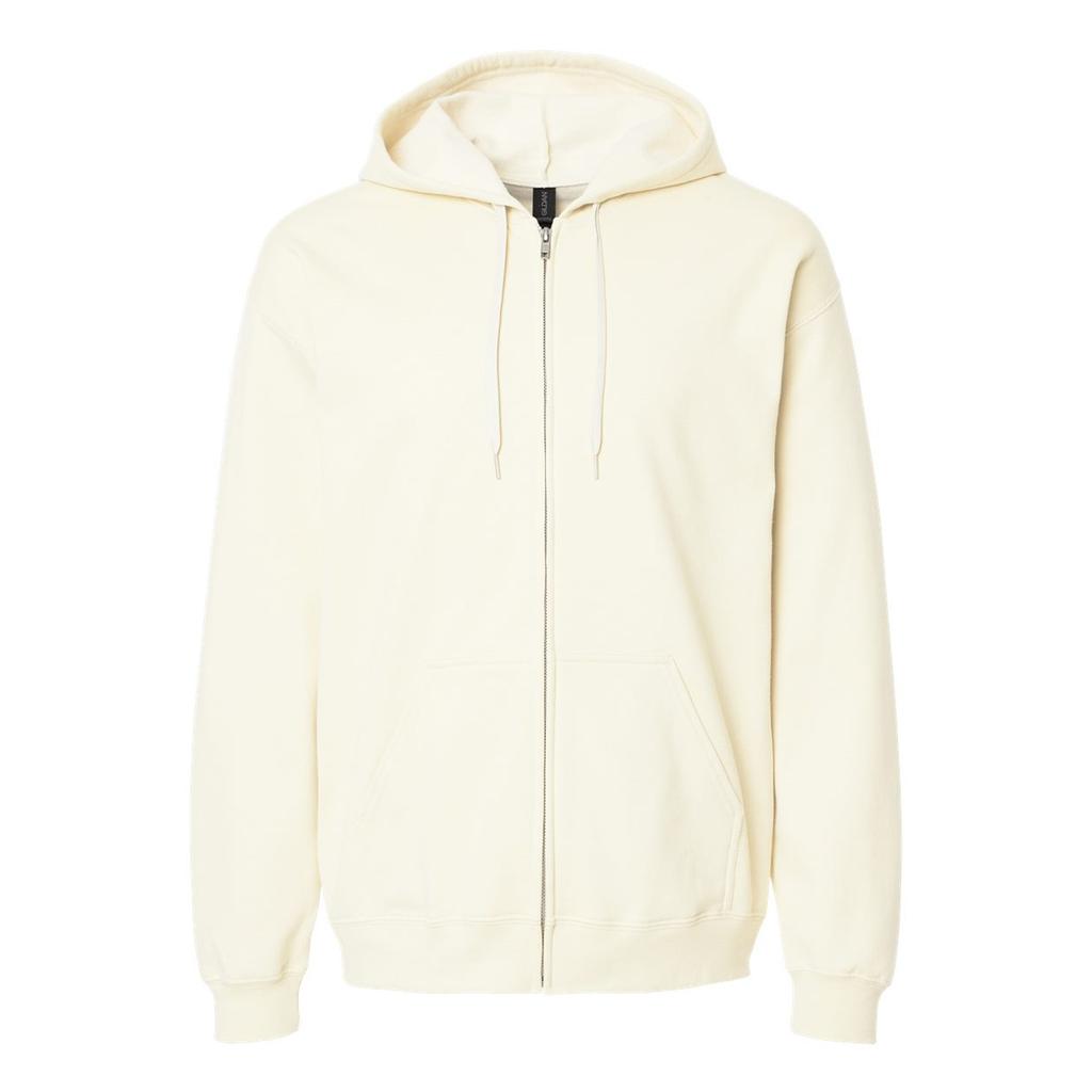 Gildan Mens Softstyle Fleece Midweight Full Zip Hoodie