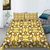Lussuoso Set di Biancheria da Letto per la Casa Copripiumino Federa Letto Singolo/Matrimoniale Misura Completa Serie Lusso Set Biancheria da Letto con Cerniera Biancheria da Letto Morbida e Confortevole