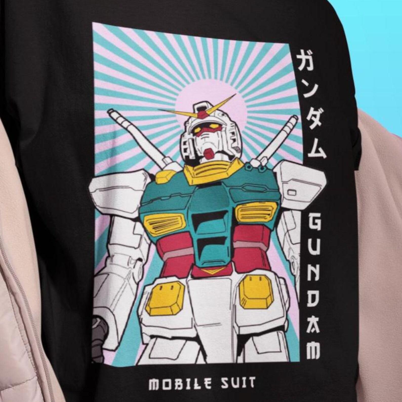 Mobile Suit Gundam Shirt - 90s Anime T-shirt,Gundam Tee 2XL