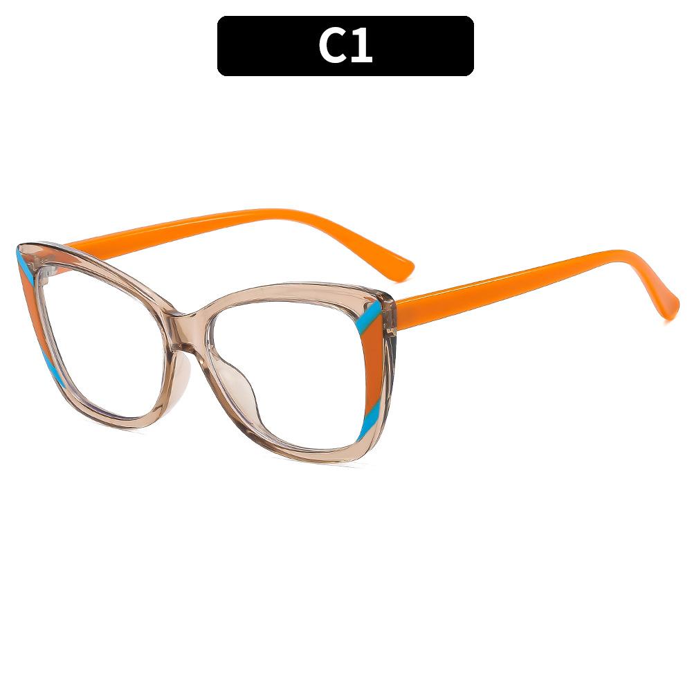 Neues Design Transparenter quadratischer Rahmen Photochromie Lesebrille Damen Blaulichtfilter Weitsicht Rezeptbrille 0~+600