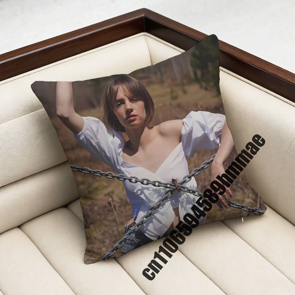 For Maya Hawke Cat Throw Pillow Case Sham xcm Decoration Square Chair Pillowcase Pad Cover