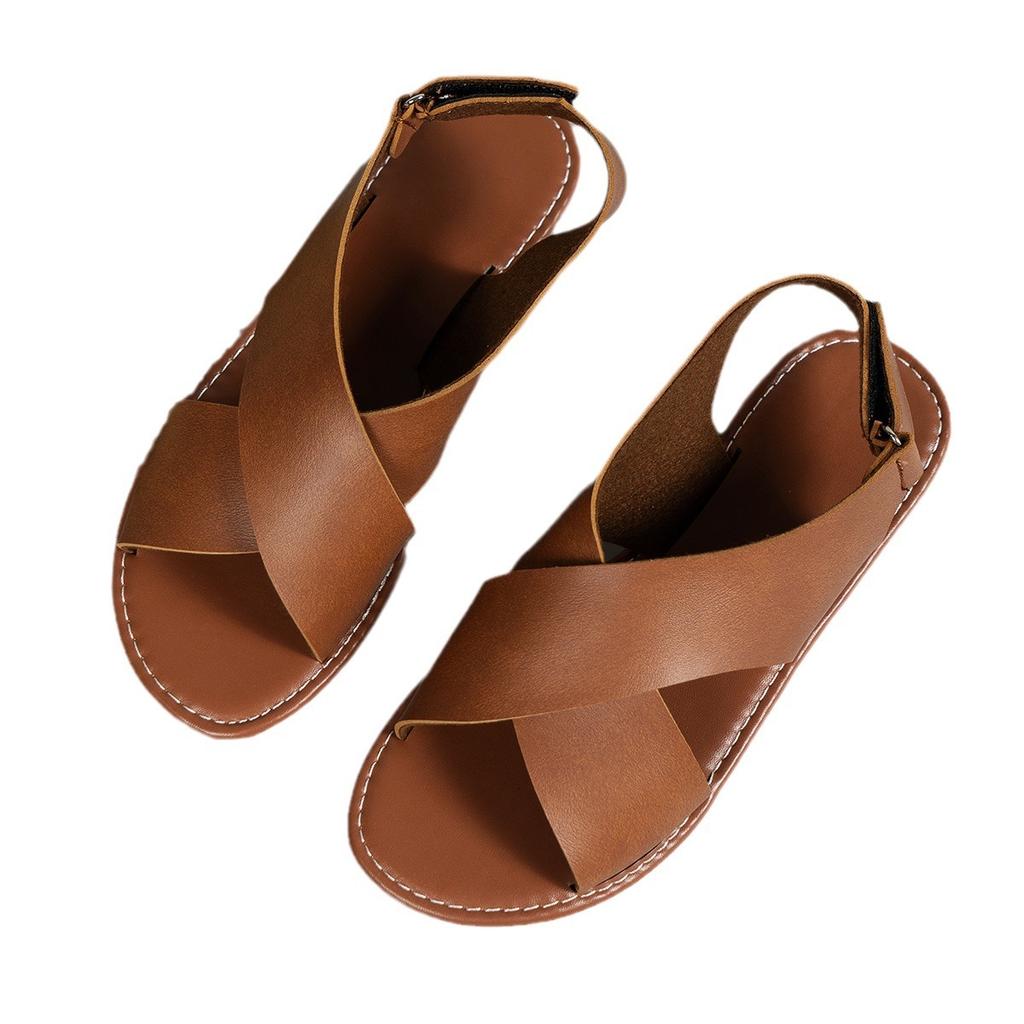 Summer women's casual flat slippers pinch feet student non-slip versatile women's beach shoes