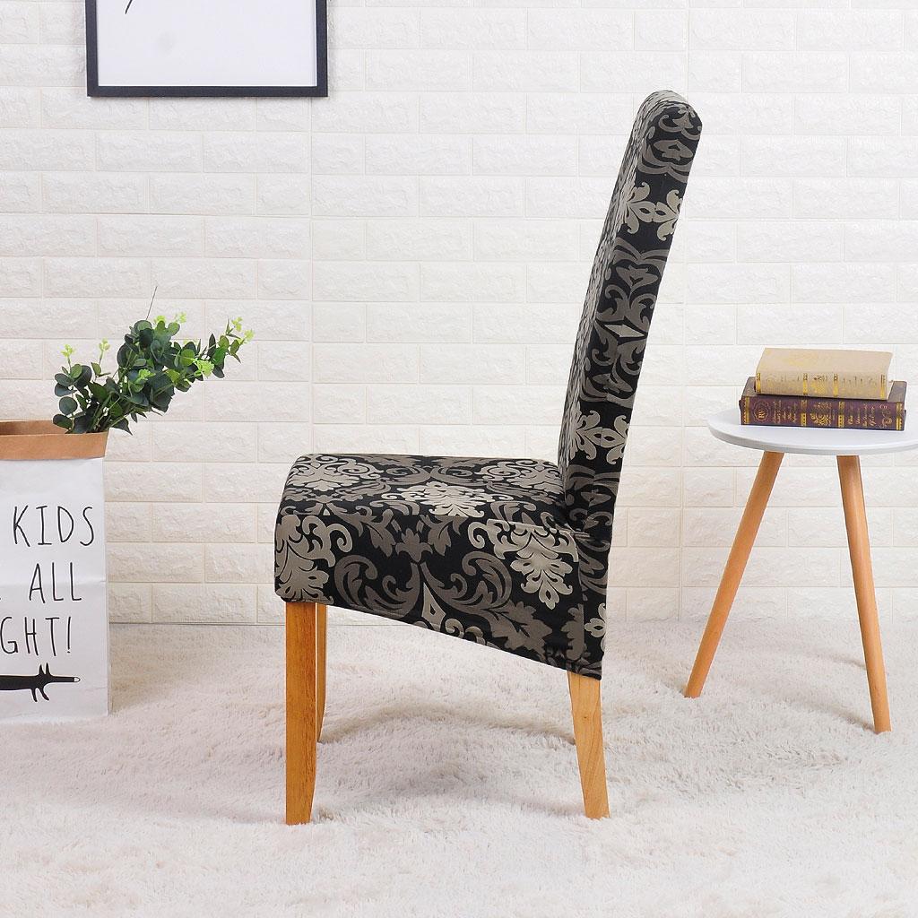 XL Size Printed Dining Chair Covers Large Removable Washable Kitchen Chair Protector Seat Cover for Dining Room Home Banquet