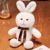 Cute Bunny Plush Doll Bow Tie Ribbon Rabbit Doll