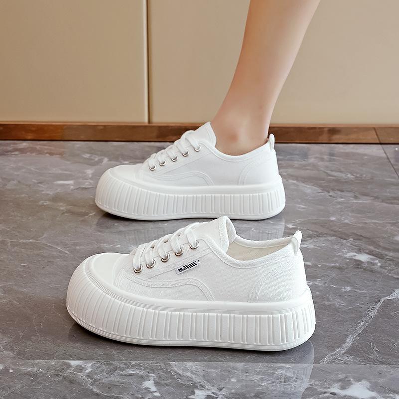 canvas shoes female students versatile board shoes 2025 spring and autumn new breathable sports casual shoes non-slip biscuit shoes MA05
