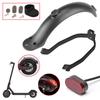 Para-lamas Traseiro Guarda-lamas + Suporte + Gancho + Lanterna Traseira Suporte para Para-lamas Traseiro de Scooter Elétrica Conjunto de Lanterna Traseira para M365