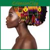 Turbante de Algodão Africano com Estampa Batik e Padrão Geométrico para Mulheres, Estilo Verão e Inverno