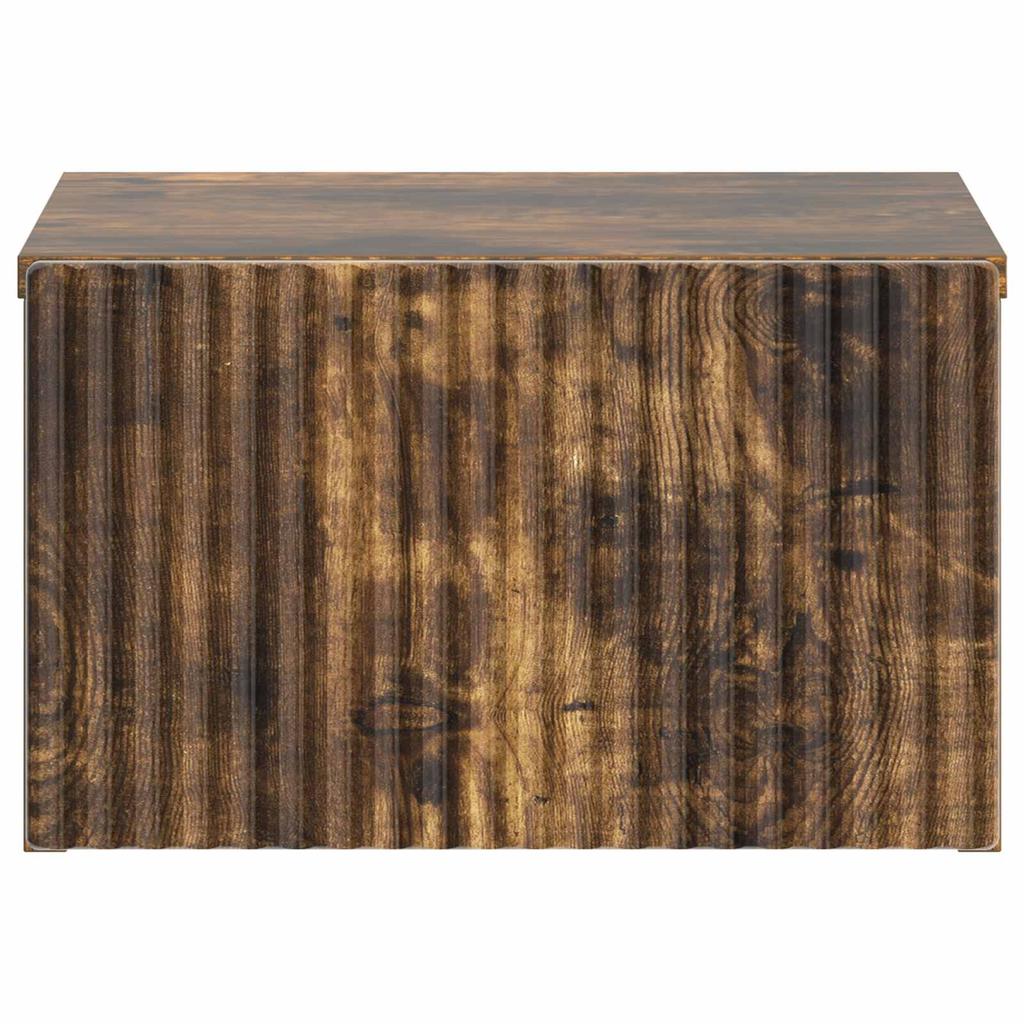 Wall Mounted Nightstand Smoked Oak 33 x 34.5 x 20 cm