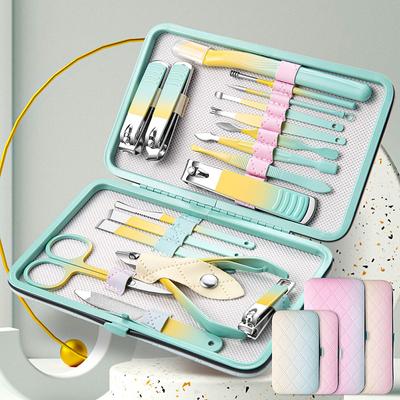 10/12/18 Pcs Edelstahl Nagel Clipper Set Maniküre Werkzeuge Mit Fall