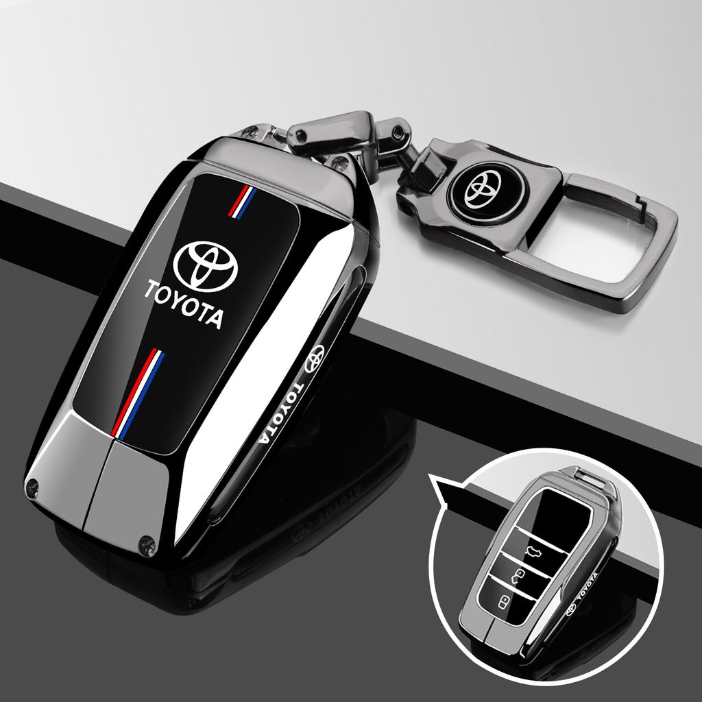 For Toyota Prius Camry Corolla CHR C-HR RAV4 Land Cruiser Keychain Auto Accessories Car Smart Key Case Cover Protector Shell Fob