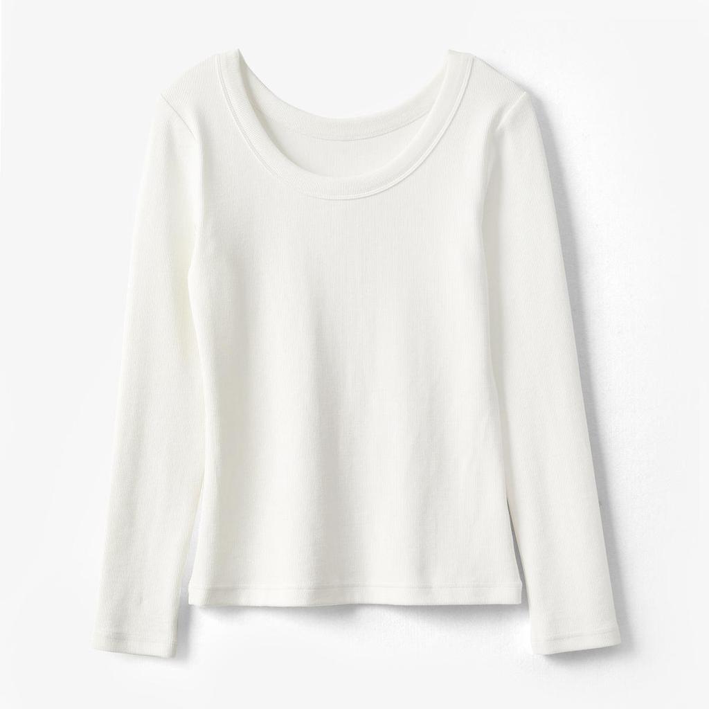 Women's 300g Silk Wood Fiber Modal Cotton Crew Neck Slim Fit Long Sleeve Base Layer