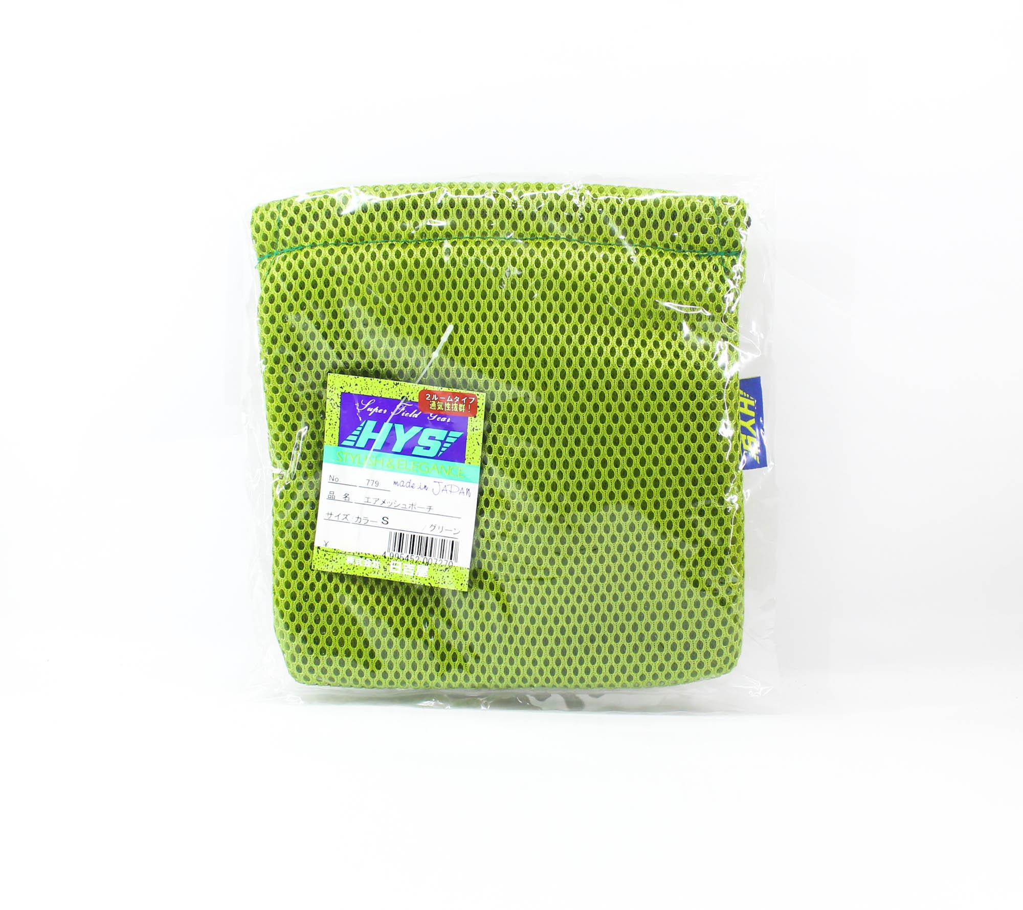 

Hiyoshiya Five Two Reel Mesh Pouch Size S 17cm x 18cm Green (7270) S
