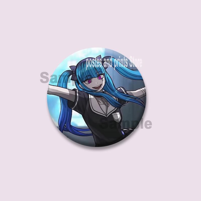 Anime Game Series The Hundred Line Last Defense Academy Badge Cartoon Round Brooch Pins on Backpack Hat Accessories Jewelry Gift