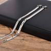 Vnox Waterproof Cuban Chain Bracelets for Men Women, Never Fade Simple Stainless Steel Flat Miami Curb Link Chain Wristband
