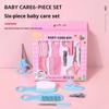 6/10 Stück/Set Baby Gesundheitspflege-Set Kinder Nagel Haar Gesundheitspflege Pflegebürste Nagelknipser Beißring Zahnbürste Baby Grundausstattung