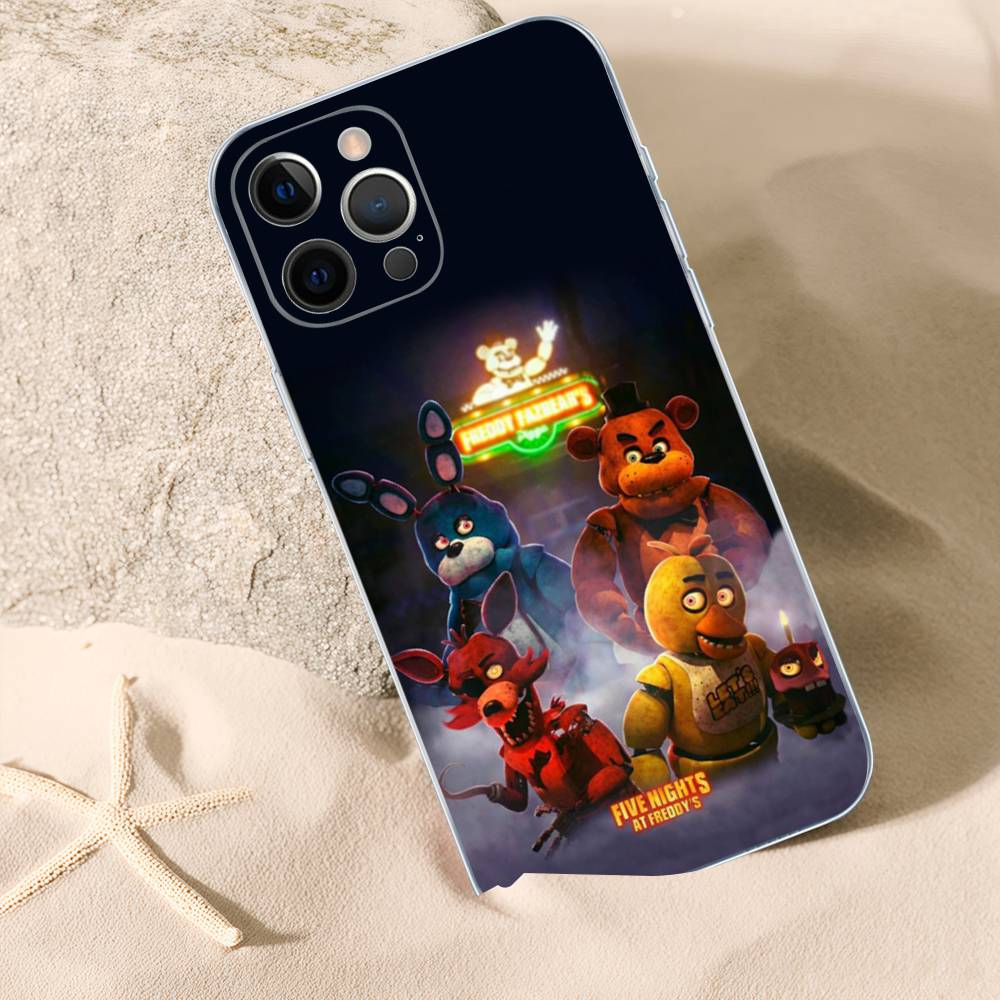 W-Fnaf-e-Fives-nights-At-Freddys-Clear Silicone Soft TPU Phone Case For iphone 17 16 15 14 Plus 13 12 Mini 11 Pro Max Shell Capa