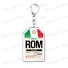 Plane Ticket Koffer Keyrings for Accessories Bag Key Chain Ring Jewelry Fans Gifts Travel Country Label Keychain Llaveros