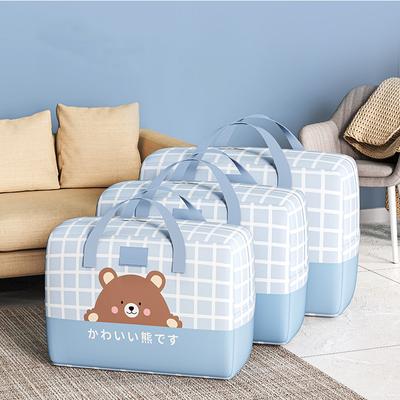 Cute Bear Large Capacity Clothes Storage Bag Waterproof Cabinet Wardrobe Organizer Quilt Pillow Blanket Organizer Dustproof Bedding Storag