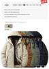 Men's Plus Size Thickened Velvet Cotton Jacket - Autumn/Winter Casual Multi-Pocket Warm Coat