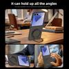 Wireless Charging Kevlar Pattern Phone Cover for Samsung Galaxy Z Flip 8 7 FE 6 5 4 3 Flip8 Flip7 Flip6 Ring Stand Phone Case